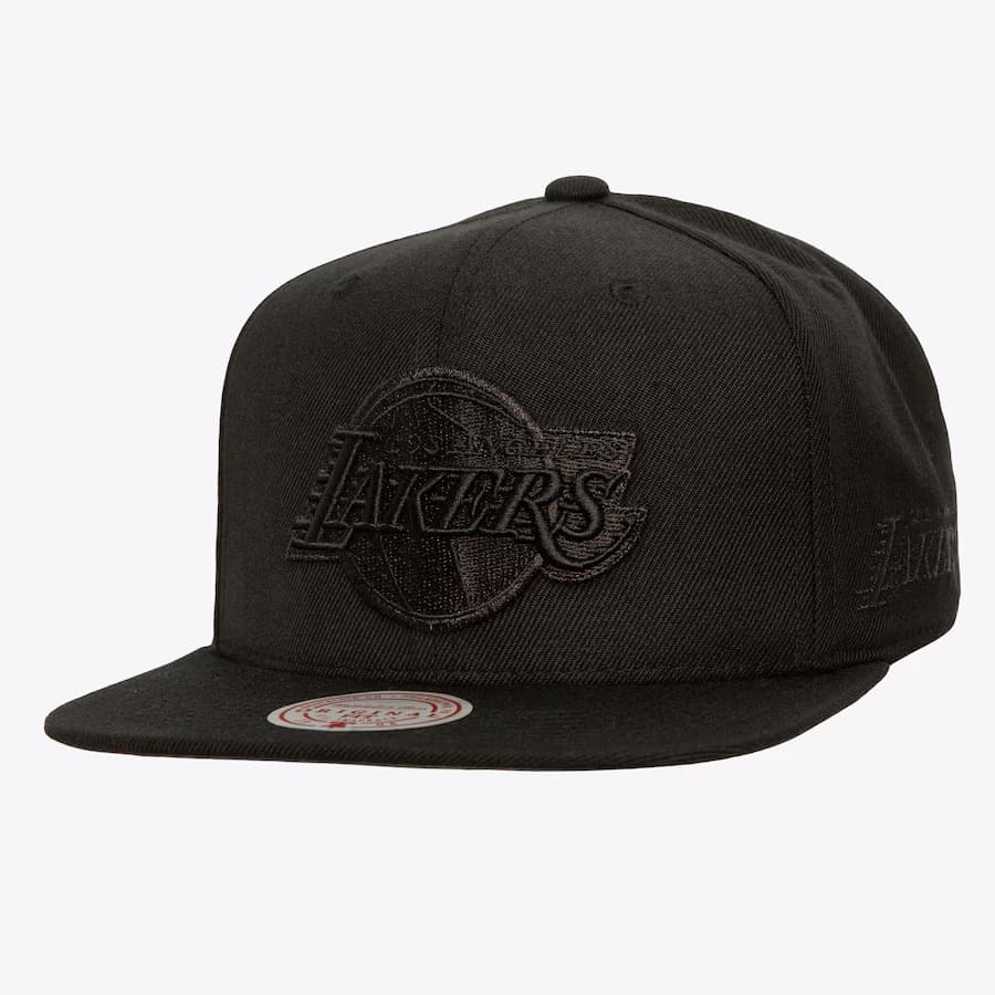 bejsbolka-mitchell-ness-black-los-angeles-lakers-pearl-snapback-hat