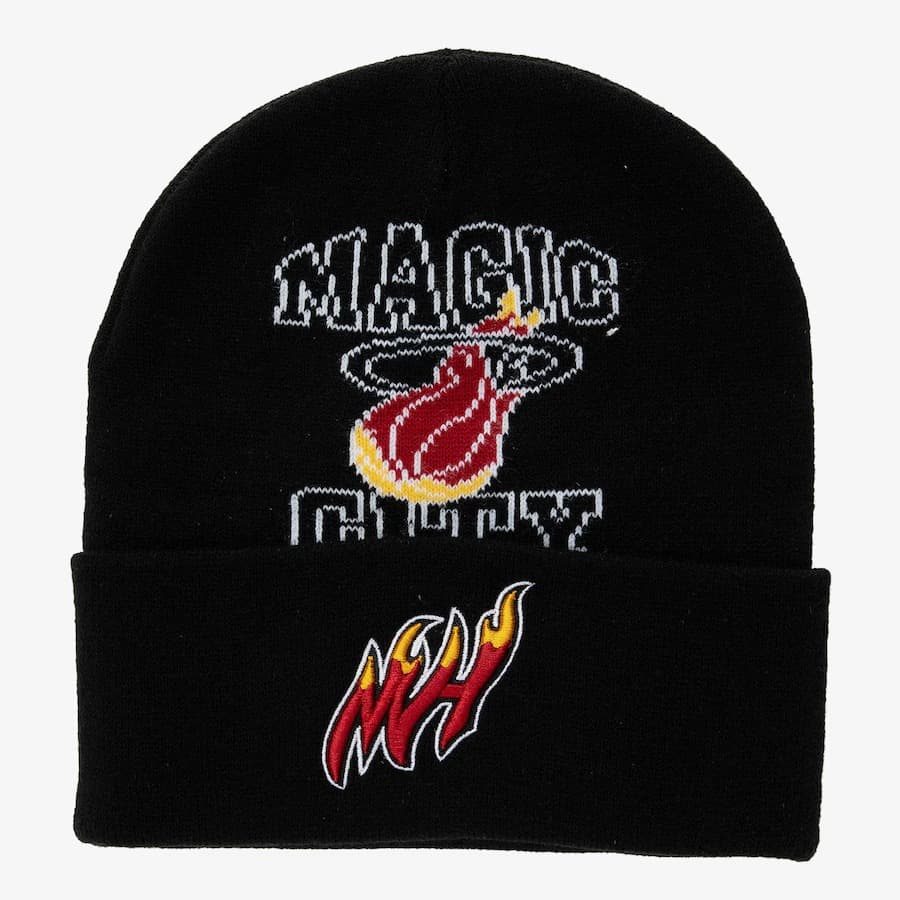 shapka-mitchell-ness-black-miami-heat-hardwood-classics-team-origins-cuffed-knit-hat