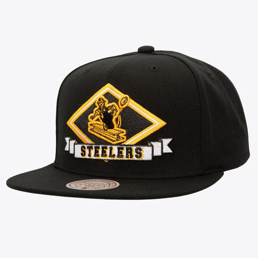 bejsbolka-mitchell-ness-black-pittsburgh-steelers-diamonds-up-snapback-hat