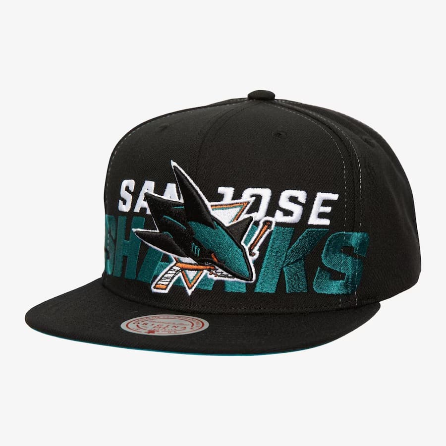 bejsbolka-mitchell-ness-black-san-jose-sharks-day-4-snapback-hat