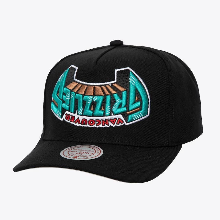 bejsbolka-mitchell-ness-black-vancouver-grizzlies-hardwood-classics-upside-pro-snapback-hat