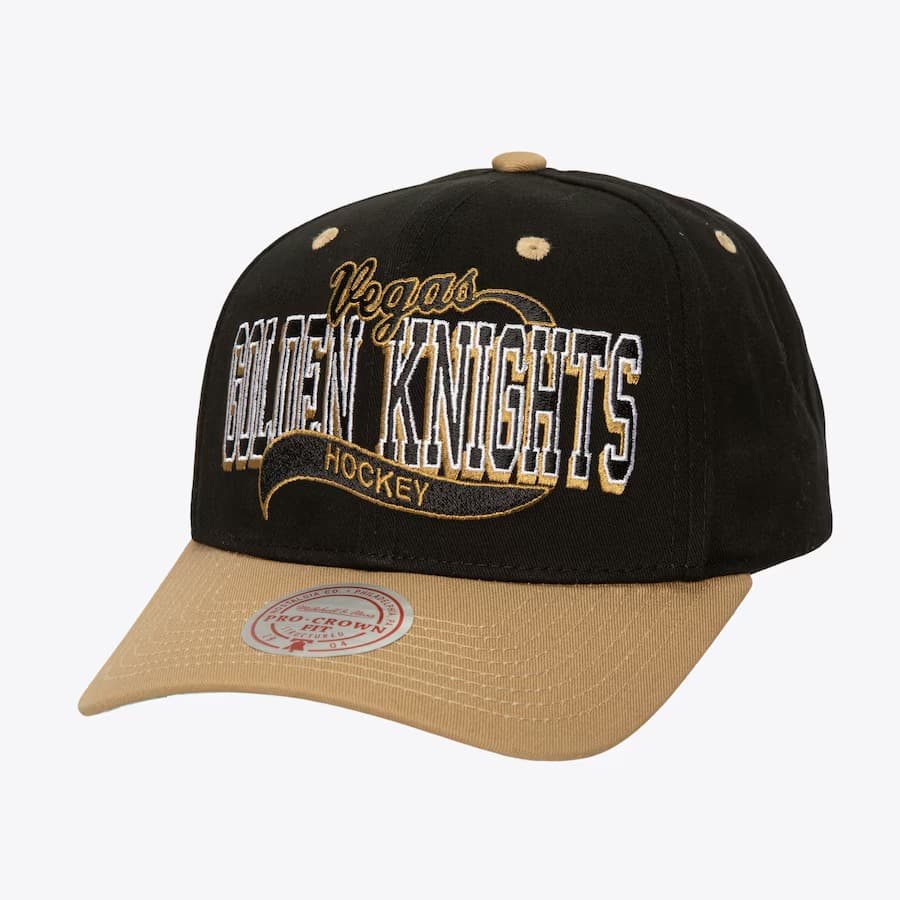 bejsbolka-mitchell-ness-black-vegas-golden-knights-block-sweep-pro-adjustable-hat