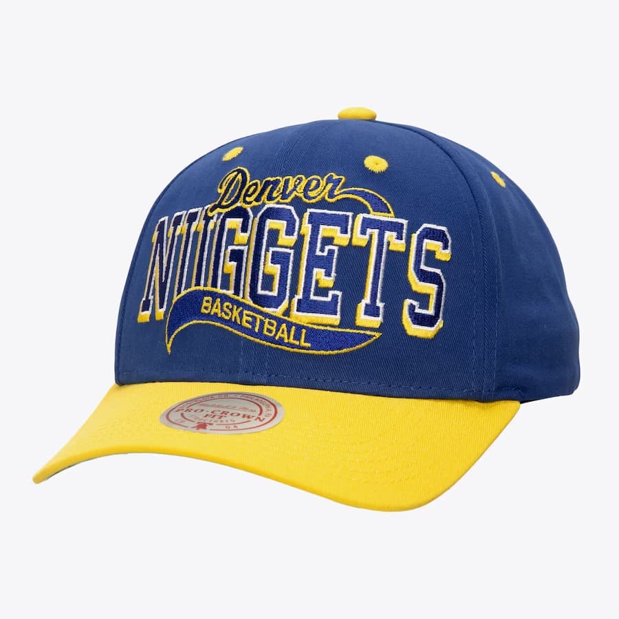 bejsbolka-mitchell-ness-blue-denver-nuggets-block-sweep-pro-adjustable-hat