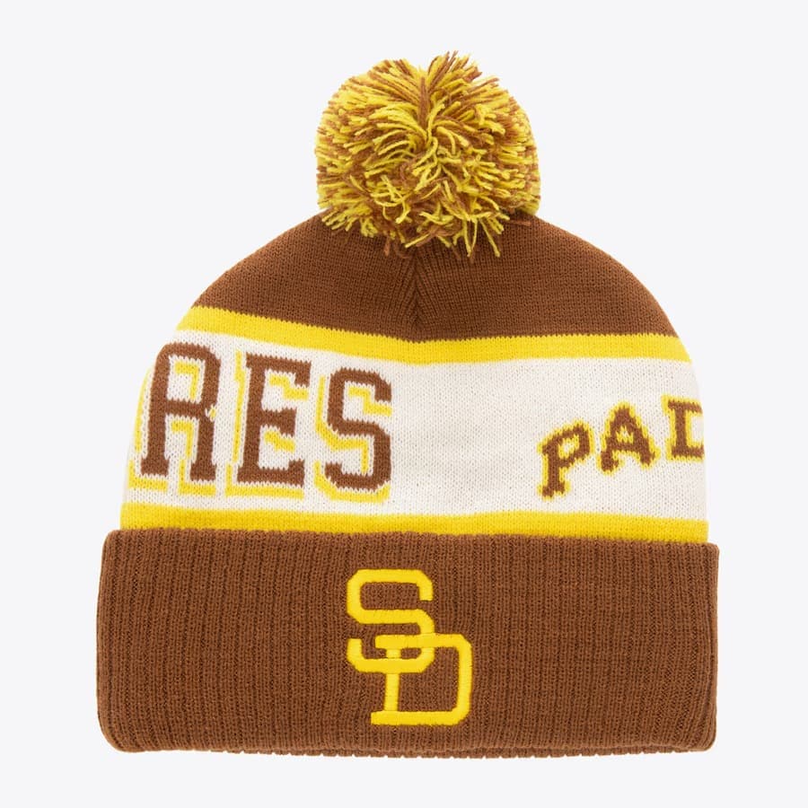 shapka-mitchell-ness-brown-san-diego-padres-cooperstown-collection-block-sweep-cuffed-knit-hat-with-pom