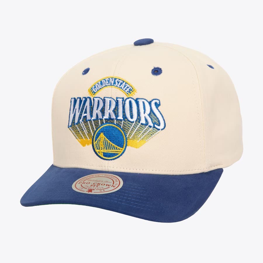 bejsbolka-mitchell-ness-cream-golden-state-warriors-horizon-pro-crown-snapback-hat