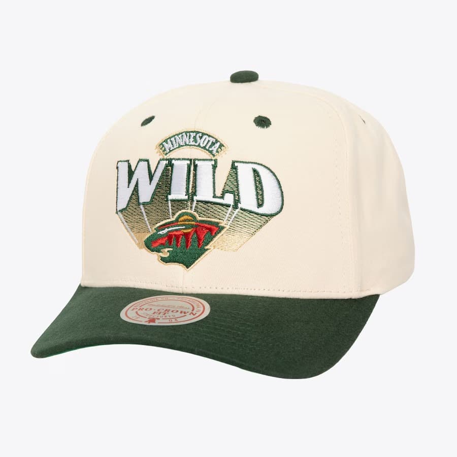 bejsbolka-mitchell-ness-cream-minnesota-wild-horizon-pro-crown-snapback-hat