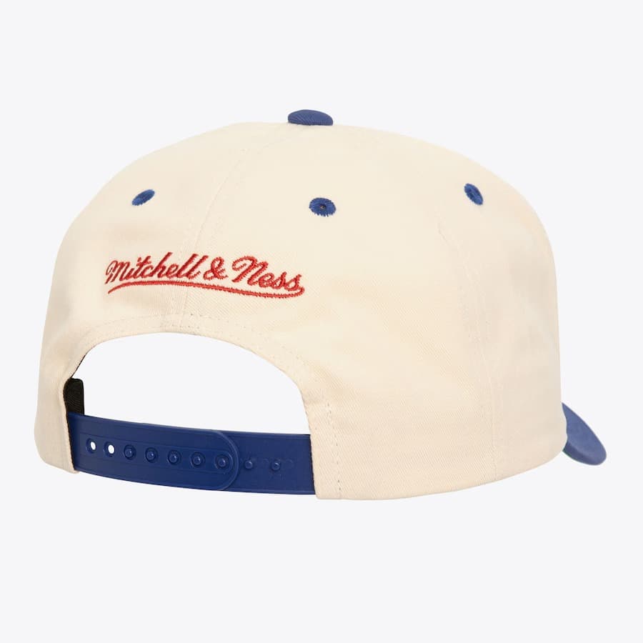 Бейсболка Mitchell & Ness Cream New York Rangers Vintage Hockey Horizon Pro Crown Snapback Hat