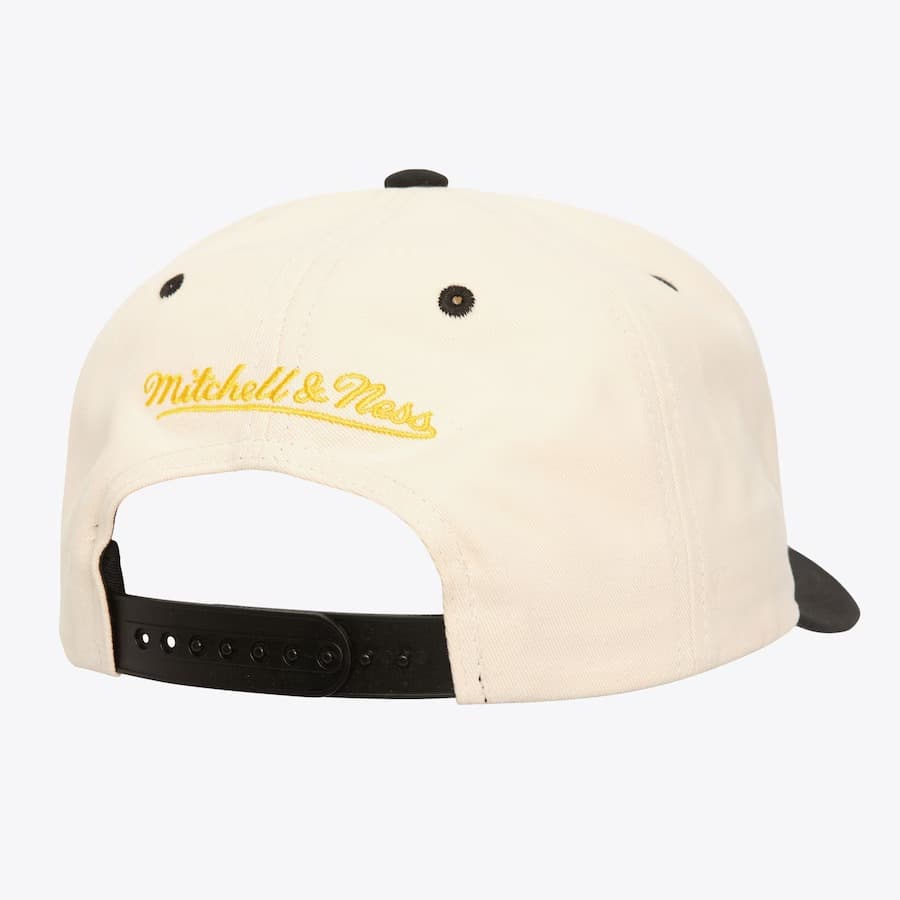 Бейсболка Mitchell & Ness Cream Pittsburgh Penguins Vintage Hockey Horizon Pro Crown Snapback Hat