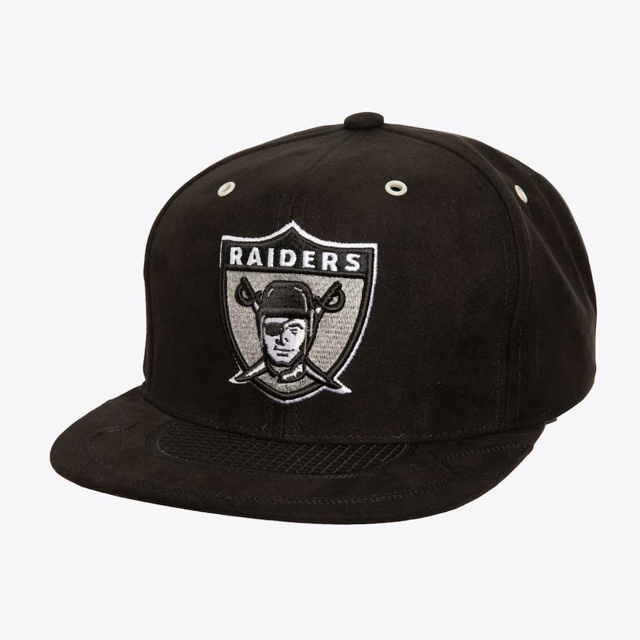 bejsbolka-mitchell-ness-gray-los-angeles-raiders-day-4-snapback-hat