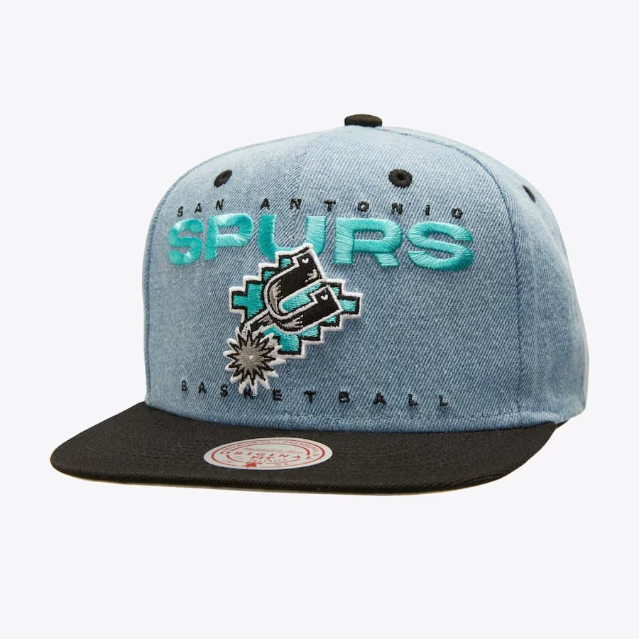 bejsbolka-mitchell-ness-light-blue-san-antonio-spurs-hardwood-classics-d-stressed-snapback-hat