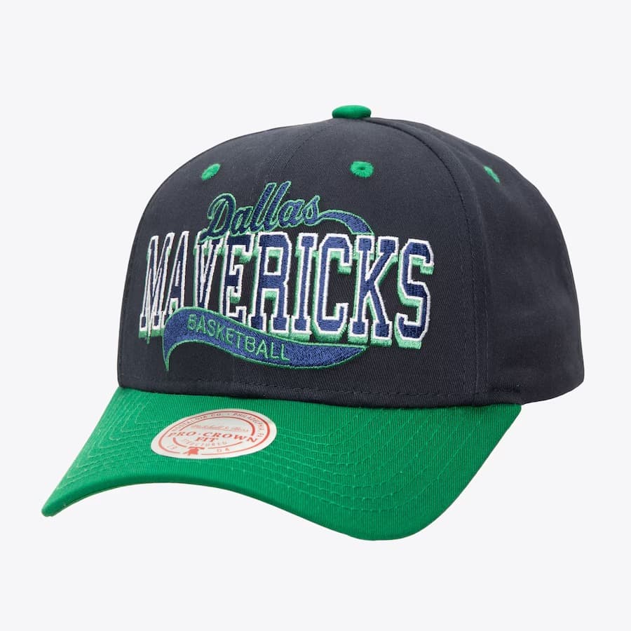 bejsbolka-mitchell-ness-navy-dallas-mavericks-block-sweep-pro-adjustable-hat