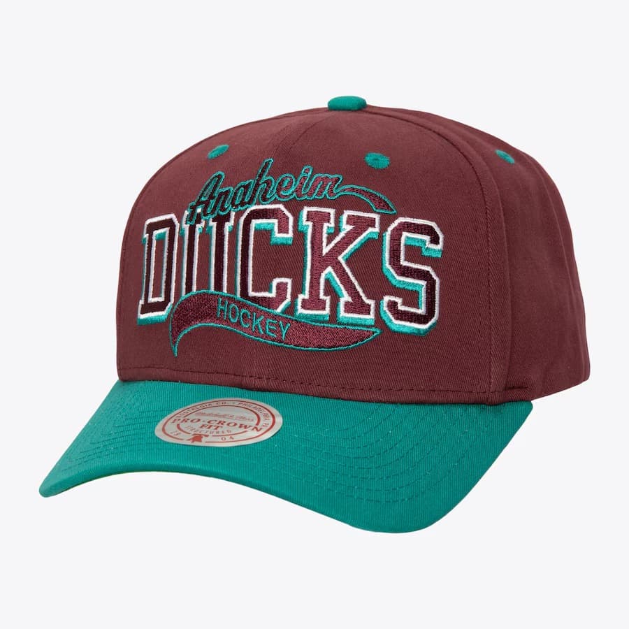 bejsbolka-mitchell-ness-purple-anaheim-ducks-block-sweep-pro-vintage-adjustable-hat