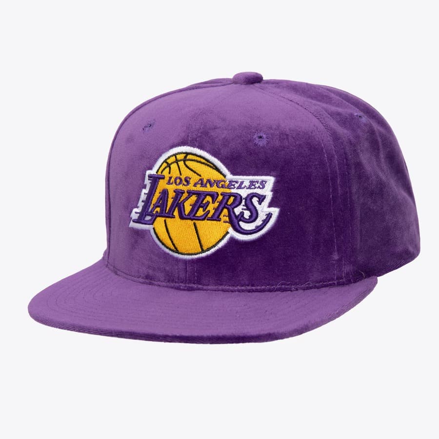 bejsbolka-mitchell-ness-purple-los-angeles-lakers-velour-snapback-hat