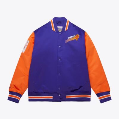 Mitchell & Ness Purple Phoenix Suns Primetime Vintage Satin Full-Snap Jacket