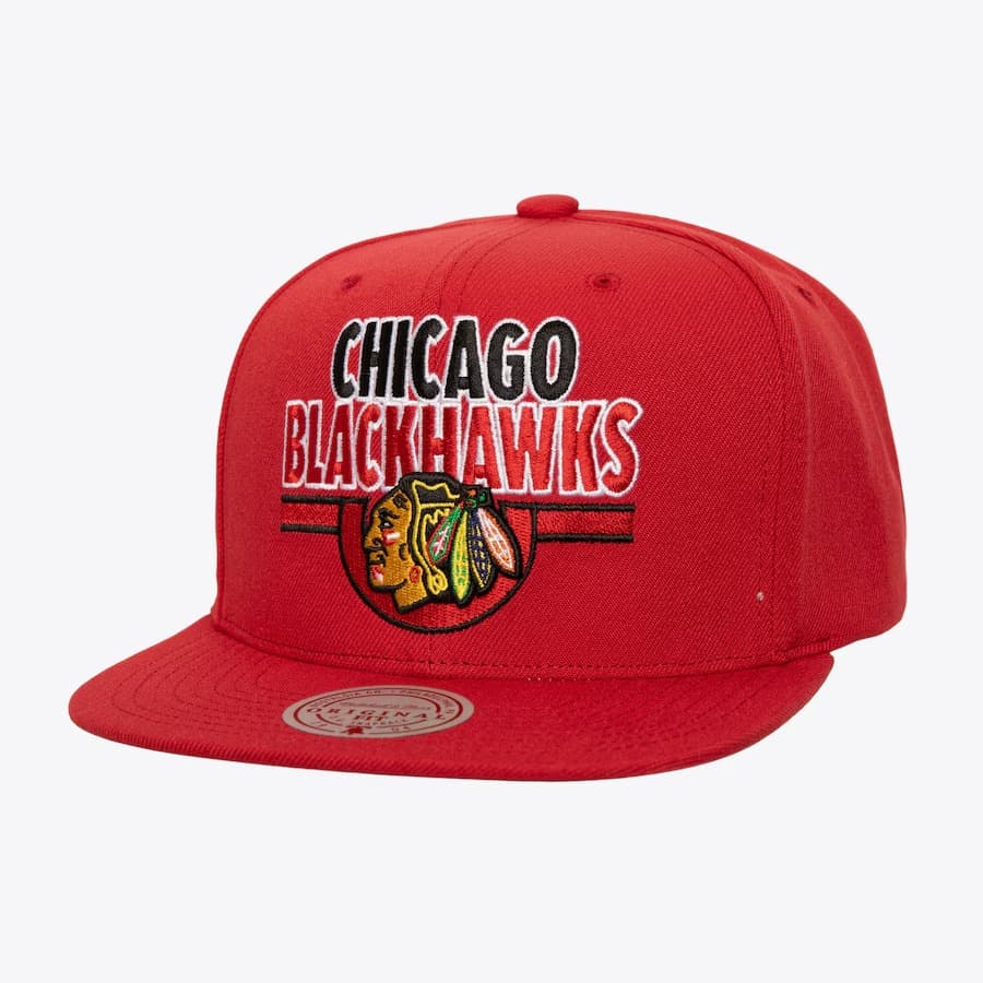 bejsbolka-mitchell-ness-red-chicago-blackhawks-retro-snapback-hat