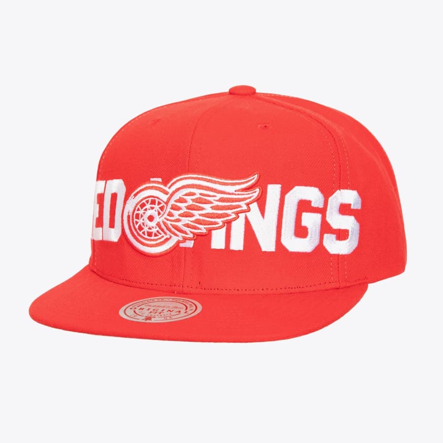 bejsbolka-mitchell-ness-red-detroit-red-wings-day-4-snapback-hat