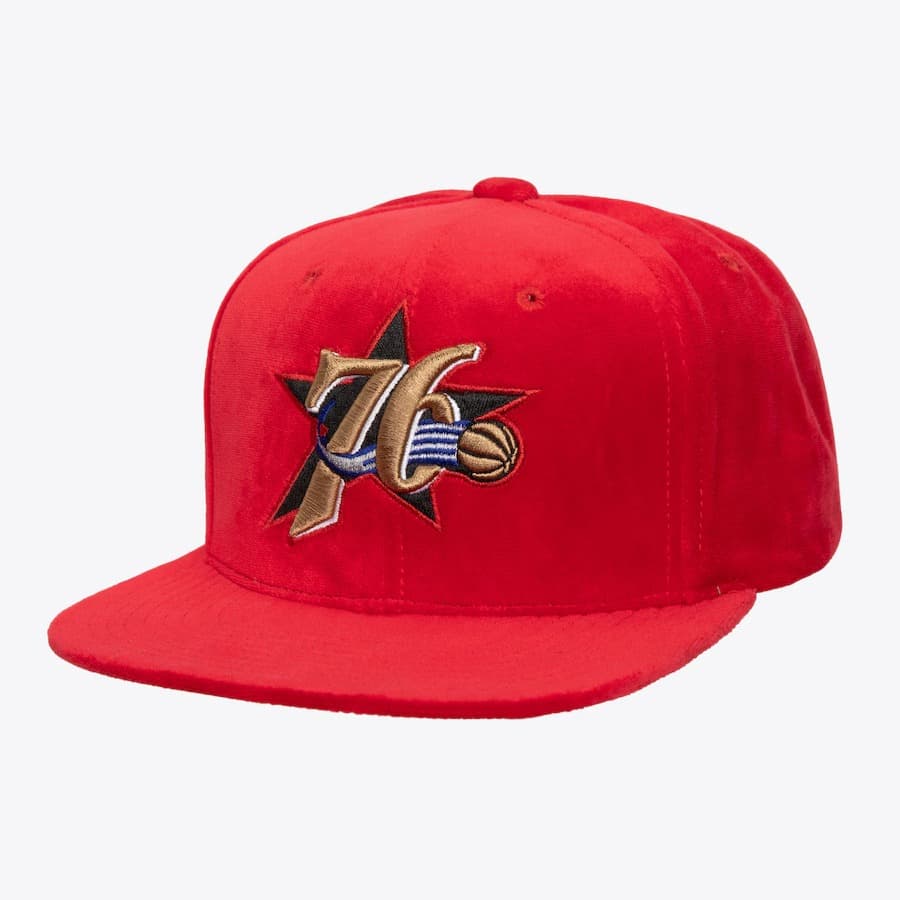 bejsbolka-mitchell-ness-red-philadelphia-76ers-hardwood-classics-velour-snapback-hat