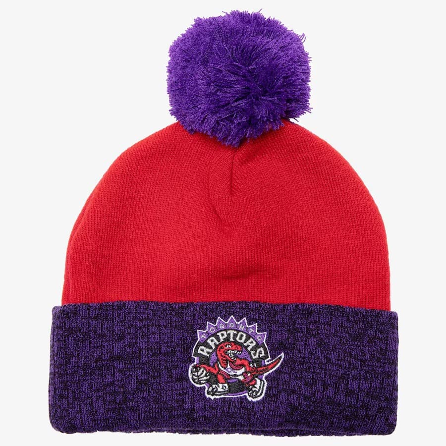 shapka-mitchell-ness-red-purple-toronto-raptors-hardwood-classics-two-tone-cuffed-knit-hat-with-pom