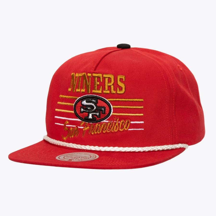 bejsbolka-mitchell-ness-scarlet-san-francisco-49ers-radiant-lines-deadstock-snapback-hat