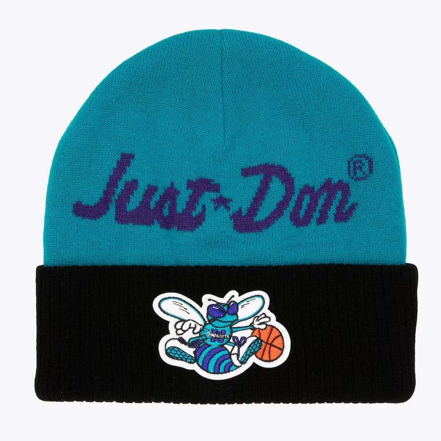 shapka-mitchell-ness-teal-charlotte-hornets-x-just-don-hardwood-classics-cashmere-cuffed-knit-hat