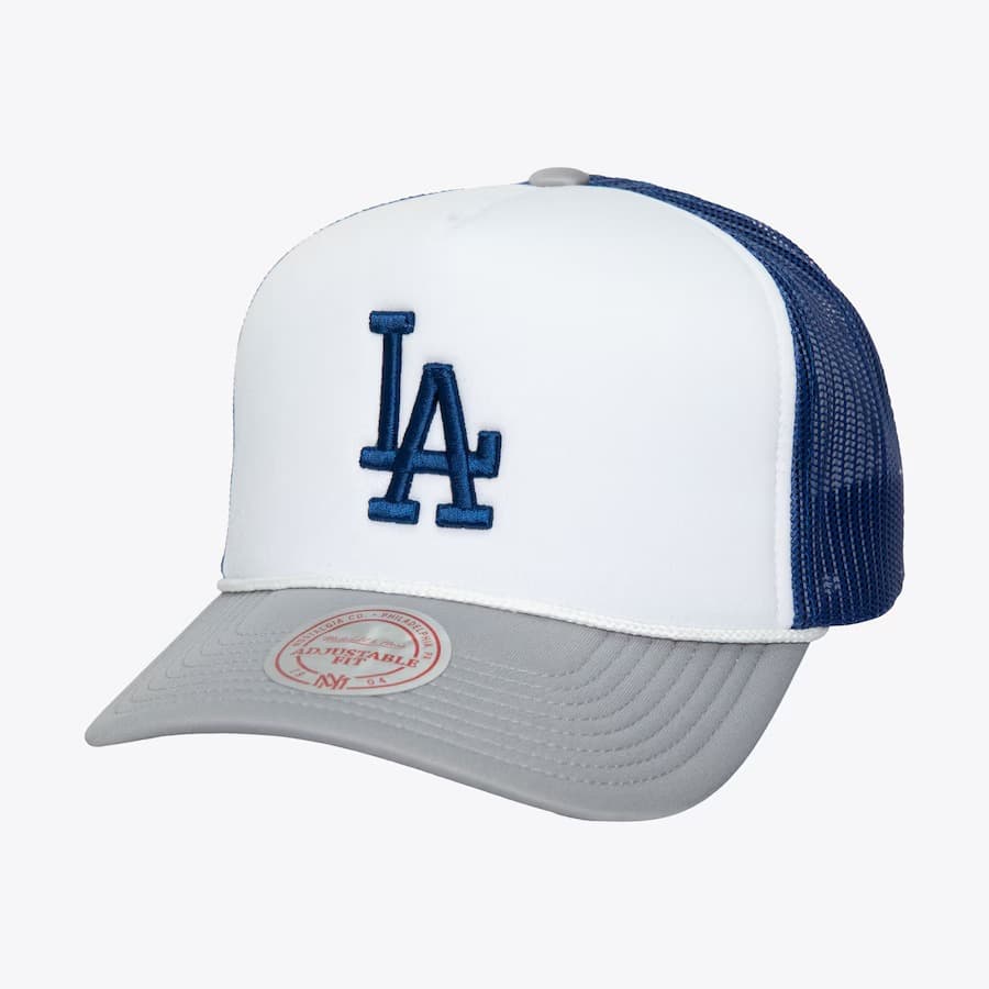 bejsbolka-mitchell-ness-white-los-angeles-dodgers-blocker-trucker-snapback-hat