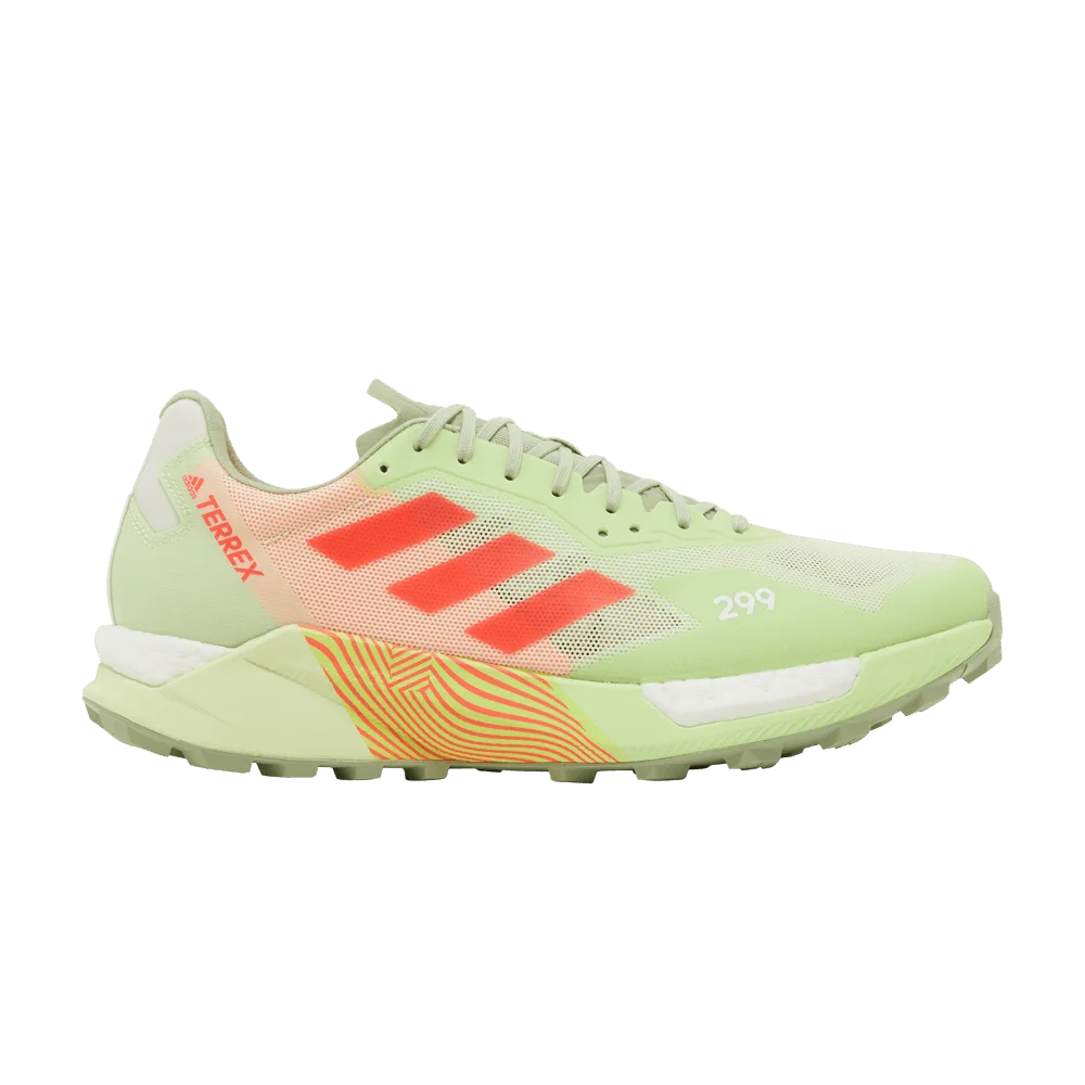 Кроссовки Adidas Terrex Agravic Ultra Trail 'Almost Lime Turbo'