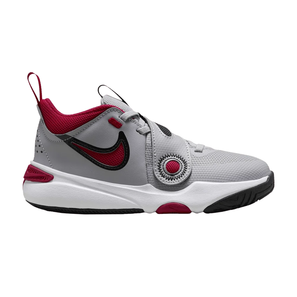Кроссовки Nike Team Hustle D11 PS 'Cement Grey Gym Red'