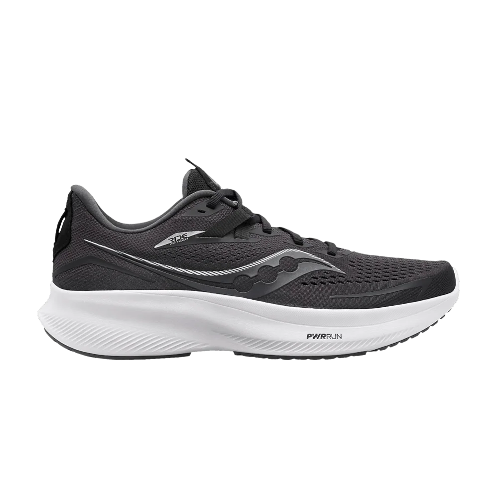 Кроссовки Saucony Ride 15 Wide 'Black White'