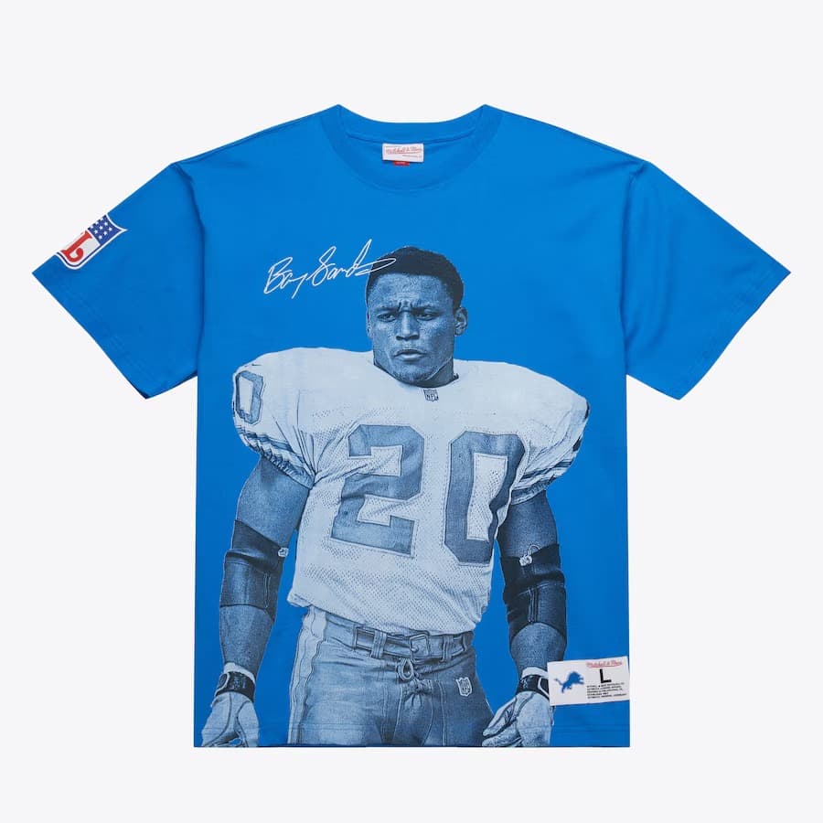 futbolka-mitchell-ness-barry-sanders-blue-detroit-lions-ultimate-player-t-shirt