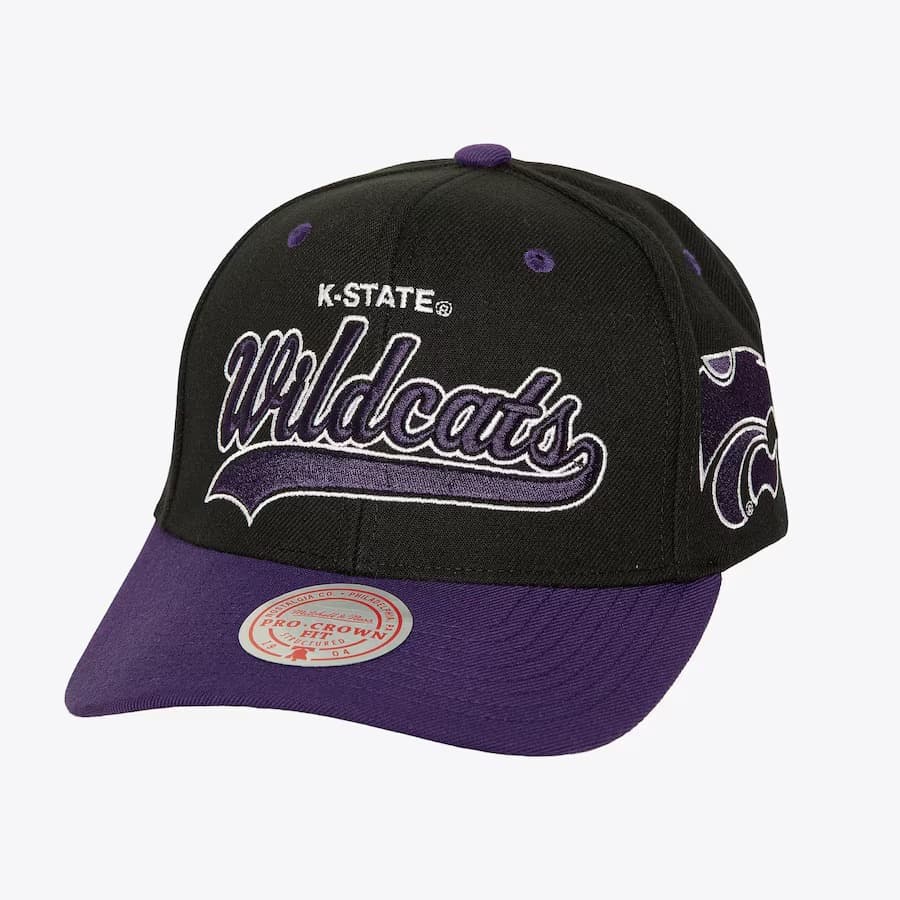 bejsbolka-mitchell-ness-black-kansas-state-wildcats-tailsweep-2-0-pro-vintage-snapback-hat