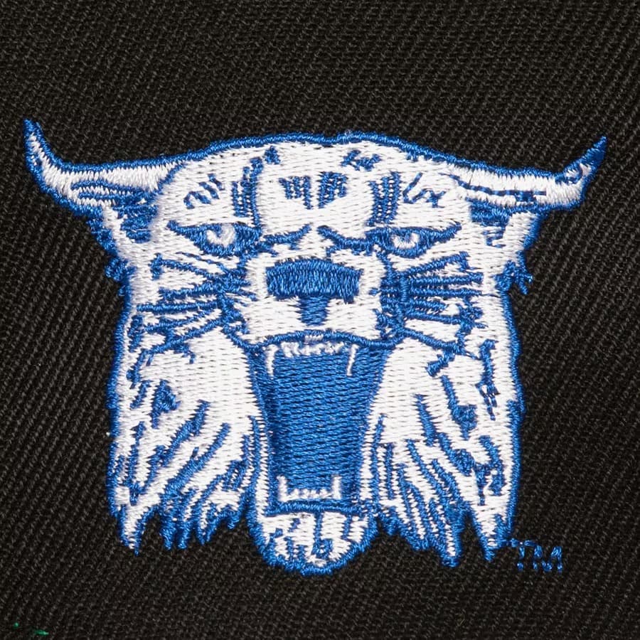 Бейсболка Mitchell & Ness Black Kentucky Wildcats Vault Collection Triple Play Snapback Hat