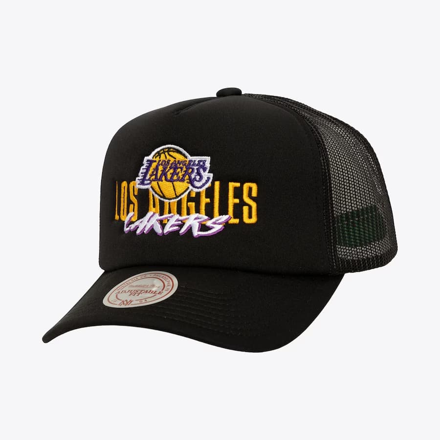 bejsbolka-mitchell-ness-black-los-angeles-lakers-year-of-the-snake-trucker-adjustable-hat