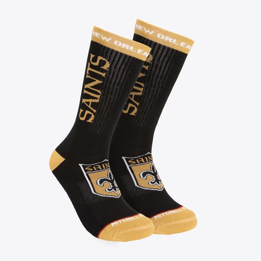 sportivnye-noski-mitchell-ness-black-new-orleans-saints-kick-off-crew-socks