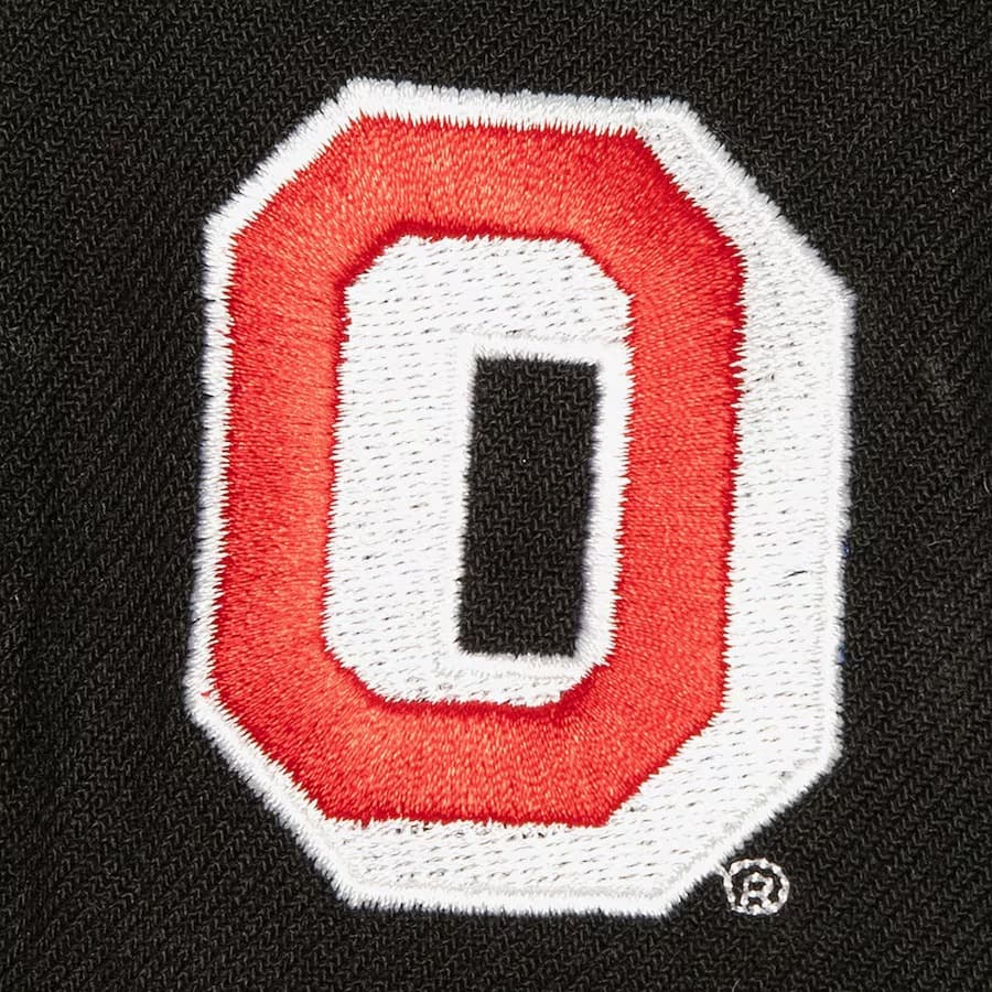 Бейсболка Mitchell & Ness Black Ohio State Buckeyes Tailsweep 2.0 Pro Vintage Snapback Hat
