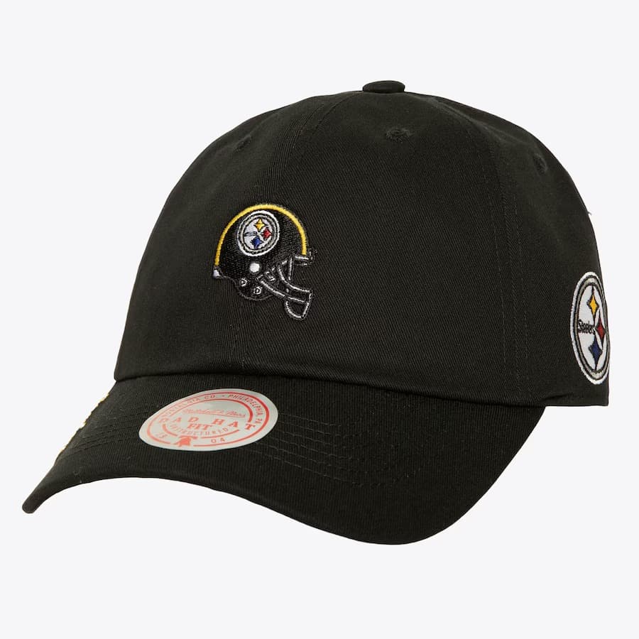 bejsbolka-mitchell-ness-black-pittsburgh-steelers-team-helmet-strapback-hat