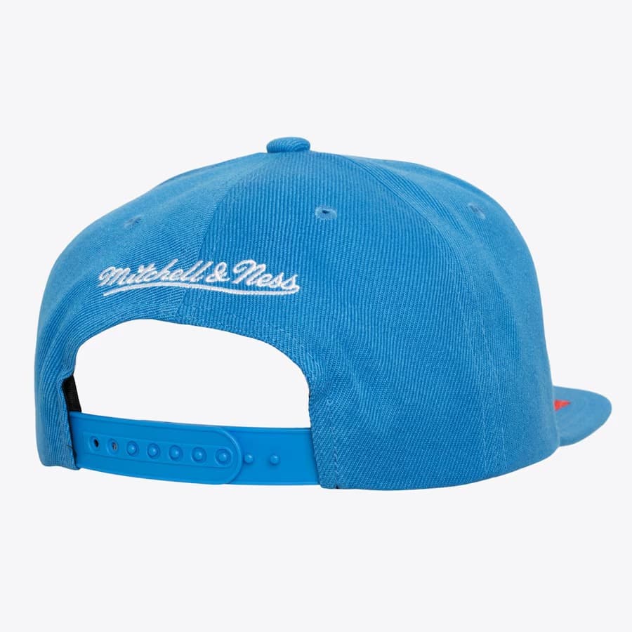 Бейсболка Mitchell & Ness Blue Quebec Nordiques Vintage Hockey XL Logo Snapback Hat