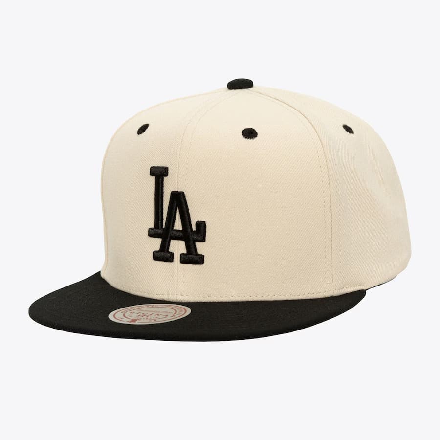 bejsbolka-mitchell-ness-cream-black-los-angeles-dodgers-logo-snapback-hat