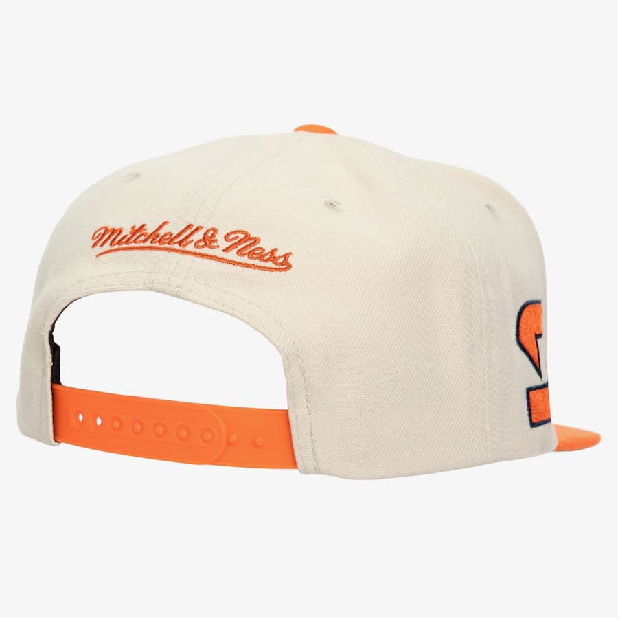 Бейсболка Mitchell & Ness Cream Orange Syracuse Orange Just Don Snapback Hat