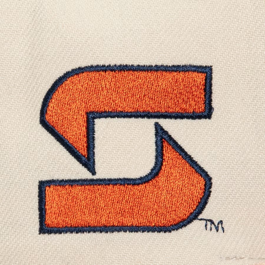 Бейсболка Mitchell & Ness Cream Orange Syracuse Orange Just Don Snapback Hat