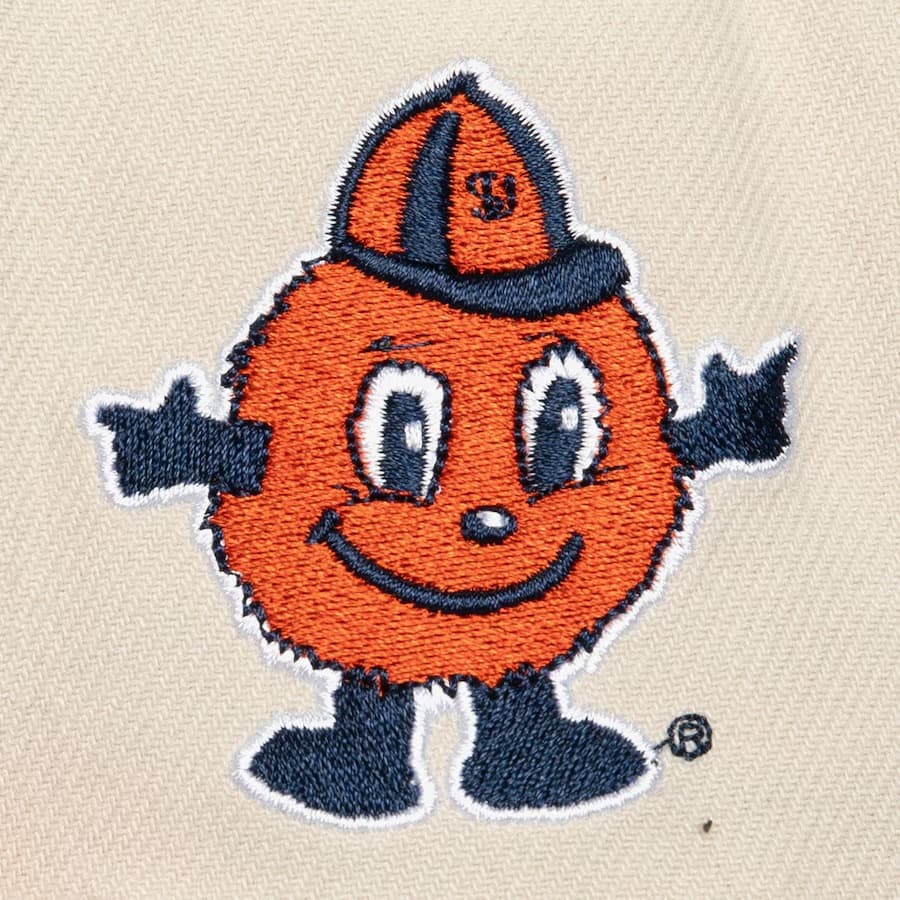 Бейсболка Mitchell & Ness Cream Orange Syracuse Orange Just Don Snapback Hat