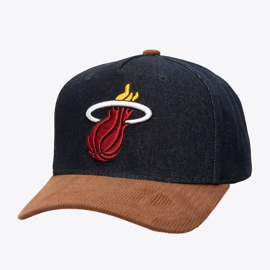 bejsbolka-mitchell-ness-denim-brown-miami-heat-corduroy-d-stressed-pro-snapback-hat