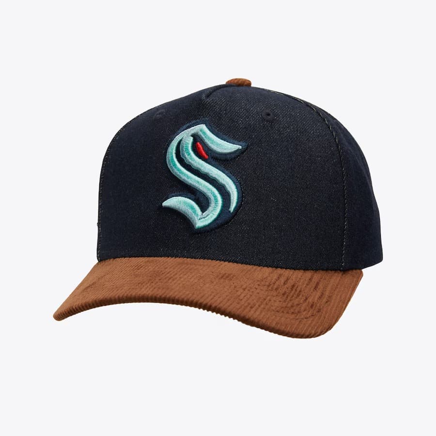 bejsbolka-mitchell-ness-denim-brown-seattle-kraken-corduroy-d-stressed-pro-snapback-hat