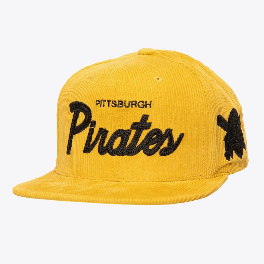 bejsbolka-mitchell-ness-gold-pittsburgh-pirates-corduroy-snapback-hat