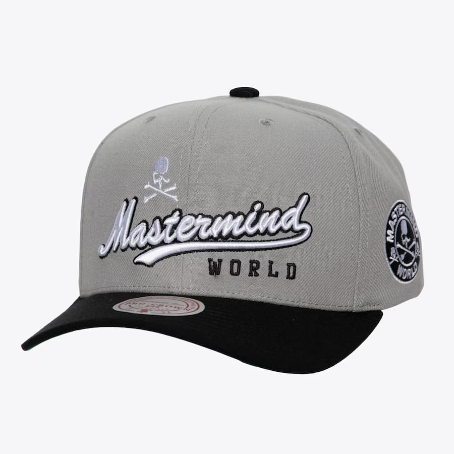 bejsbolka-mitchell-ness-gray-black-mastermind-adjustable-hat