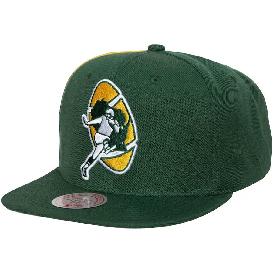 bejsbolka-mitchell-ness-green-green-bay-packers-tapestry-snapback-hat