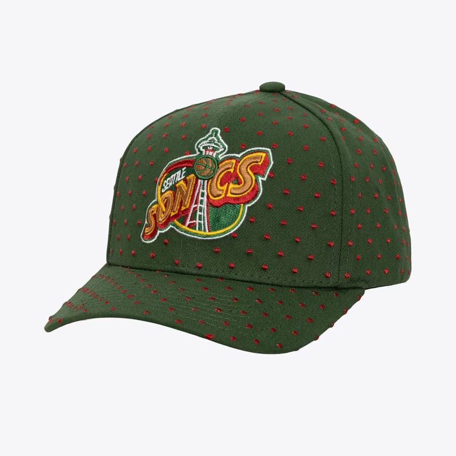 bejsbolka-mitchell-ness-green-seattle-supersonics-polka-polka-pro-adjustable-hat