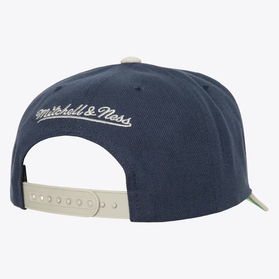Бейсболка Mitchell & Ness Navy Georgetown Hoyas Boom Text Pro Vintage Snapback Hat