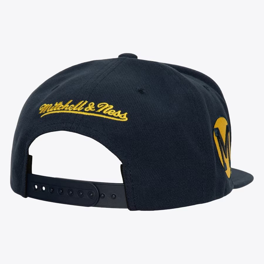 Бейсболка Mitchell & Ness Navy Michigan Wolverines Retro Sport Vintage Snapback Hat