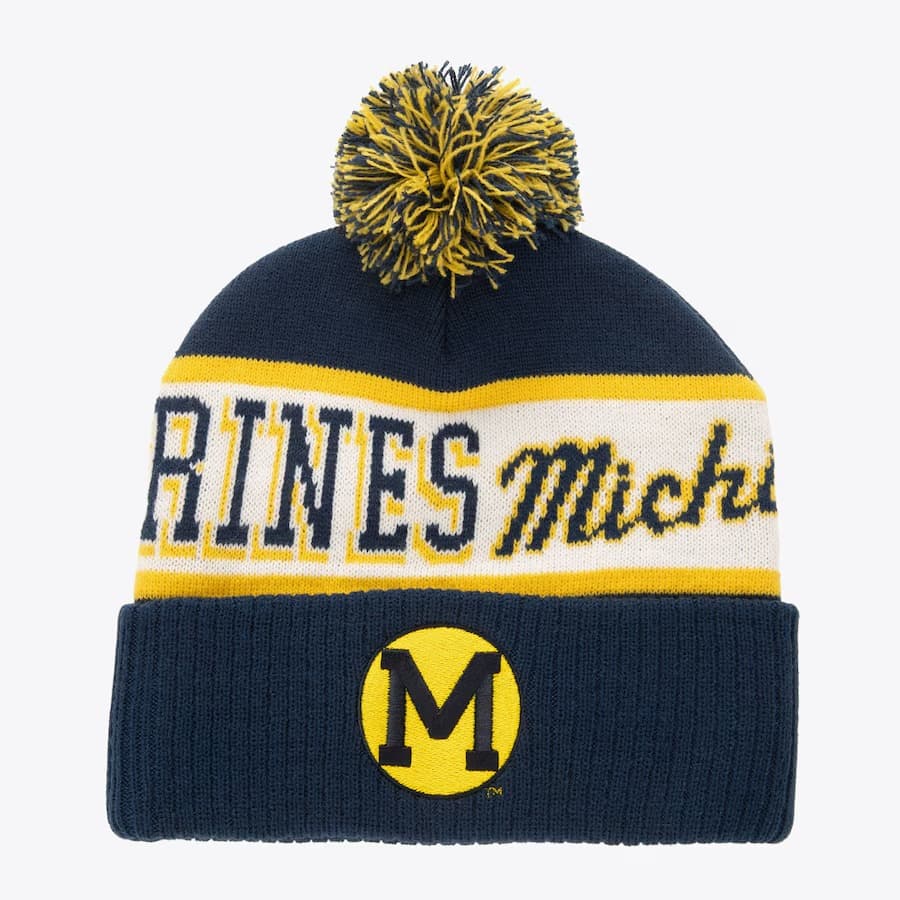 shapka-mitchell-ness-navy-michigan-wolverines-vault-block-sweep-cuffed-knit-hat-with-pom