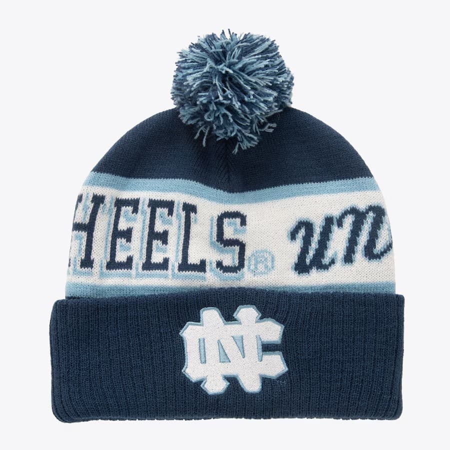 shapka-mitchell-ness-navy-north-carolina-tar-heels-vault-block-sweep-cuffed-knit-hat-with-pom